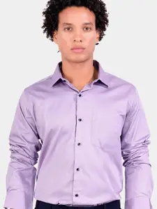 FRENCH CROWN Standard Spread Collar Cotton Formal Shirt