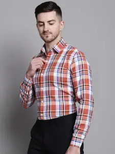 JAINISH Classic Tartan Checks Cotton Formal Shirt