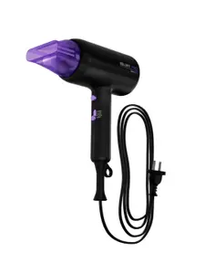 BBLUNT Pro 1800W Ionic Technology Hair Dryer For Frizz-Free Hair - Black & Purple