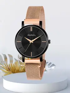 DressBerry Women Stainless Steel Straps Analogue Watch HOBDB-167-RG