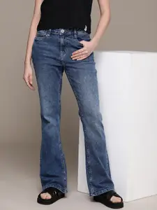 The Roadster Life Co. Women Straight Fit Light Fade Stretchable Jeans