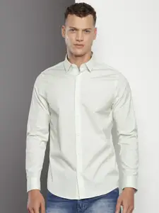 Calvin Klein Slim Fit Opaque Cotton Casual Shirt
