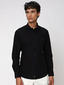 Mufti Classic Slim Fit Cotton Linen Casual Shirt