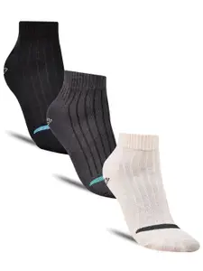 Dollar Socks Pack of 3 Men Cotton Striped Ankle-Length Socks