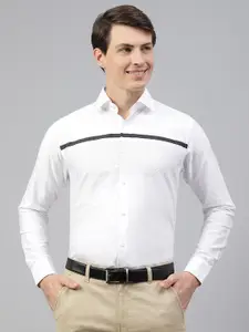 Richlook Standard Micro Ditsy Printed Spread Collar Cotton Formal Shirt