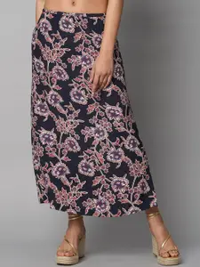 Chemistry Floral Printed Straight Maxi Skirt