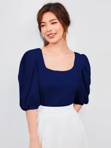 Dream Beauty Fashion Scoop Neck Puff Sleeve Top