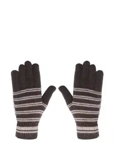 LOOM LEGACY Men Striped Acrylic Gloves