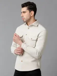 Aldeno Comfort Regular Fit Spread Collar Long Sleeve Pocket Casual Shirt