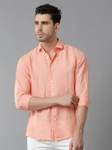 Aldeno Comfort Regular Fit Long Sleeve Linen Casual Shirt