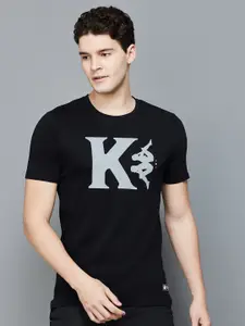 Kappa Typography Printed Cotton T-Shirt