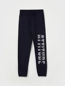 Fame Forever by Lifestyle Boys Typography Printed Mid Rise Cotton Track Pants
