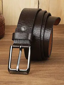 Provogue Men Leather Textured Formal Belt