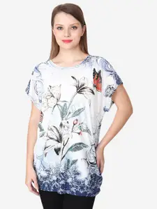 Albion Floral Printed Extended Sleeve Regular Top