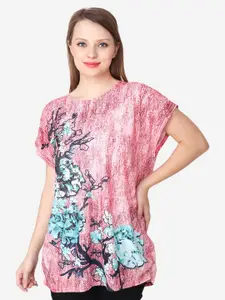 Albion Floral Printed Extended Sleeves Top