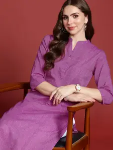 Anouk Women Pure Cotton Straight Kurta