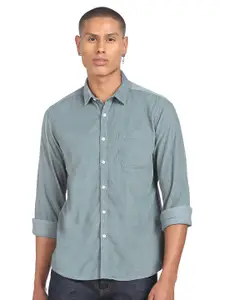 Flying Machine Spread Collar Pure Cotton Casual Shirt