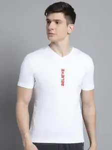 FBAR Typography Printed Round Neck Slim Fit Cotton Regular T-shirt