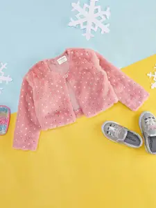 Pantaloons Baby Infants Girls Conversational Embellished Cotton Sweatshirt