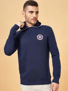 Urban Ranger by pantaloons Long Sleeves Cotton Hooded Sweatshirt