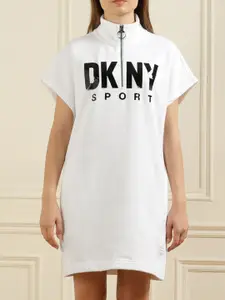 DKNY Typography Printed T-shirt Dress