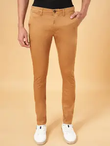 BYFORD by Pantaloons Men Slim Fit Low-Rise Cotton Trousers