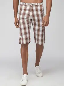 SPORTO Checked Rapid-Dry Mid Rise Cotton Shorts