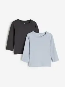 H&M Boys 2-Pack Ribbed Jersey Tops