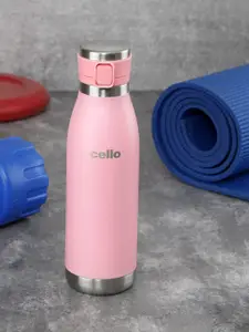 Cello Duro Jet Pink Tuff Steel Series Vacusteel Water Flask Water Bottle - 900 ml