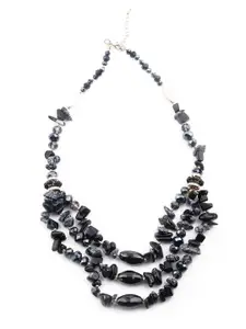 ODETTE Beaded Layered Statement Necklace