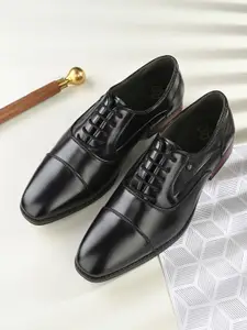 House of Pataudi Men Lace-Up Formal Oxfords