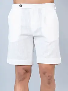 Tistabene Men Linen Mid-Rise Shorts