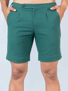 Tistabene Men Linen Mid-Rise Shorts