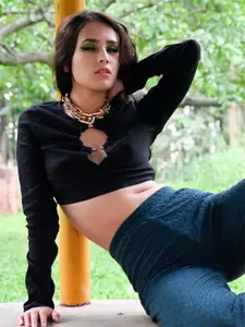 ODETTE Gold-Plated Chunky Shiny Necklace