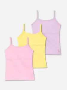 You Got Plan B Girls Pack Of 3 Lightly Padded Camisoles