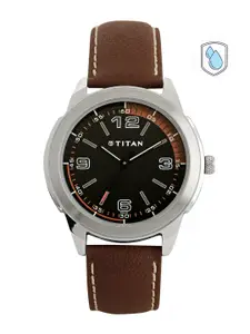Titan Men Black Dial Watch NE1585SL03