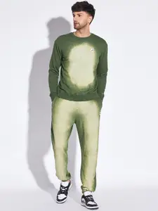 FUGAZEE Green Dyed Pure Cotton Tracksuit