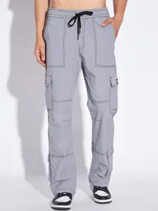 FUGAZEE Men Mid-Rise Relaxed Fit Terry Track Pants