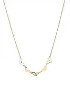 PALMONAS Gold Plated Enamel Necklace