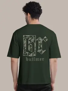 BULLMER Graphic Printed Oversized Cotton T-shirt