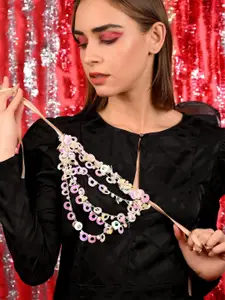 ODETTE Pearls & Sequinned Minimal Necklace