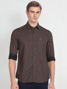 Arrow Sport Floral Printed Regular Fit Spread Collar Opaque Cotton Casual Shirt