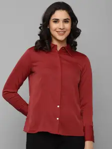 Allen Solly Woman Regular Fit Spread Collar Casual Shirt