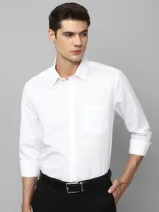 Louis Philippe Spread Collar Slim Fit Pure Cotton Formal Shirt