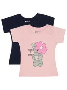 Bodycare Infant Girls Pack Of 2 Printed Cotton T-shirt