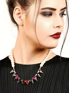 ODETTE  Rose Gold-Plated Pearls Necklace