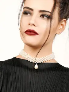 ODETTE Silver-Plated Choker Necklace