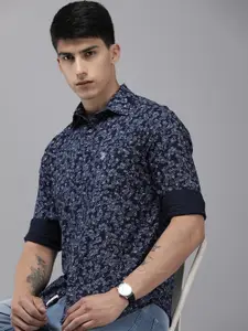 U.S. Polo Assn. Tailored Fit Floral Printed Pure Cotton Casual Shirt