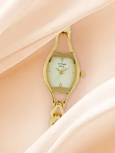 Titan Raga Women Muted Gold-Toned Dial Watch ND2331YM02