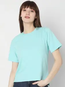Vero Moda Self Design Short Sleeves Top